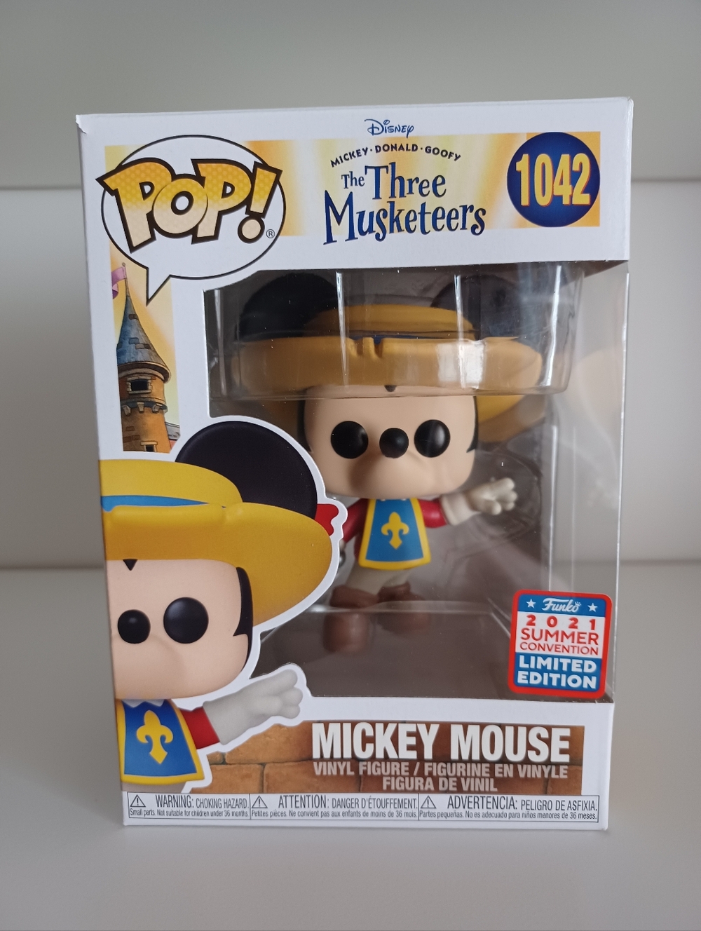 Disney Mickey Mouse From The Three Musketeers 1042 Vinyl Figure Funko Pop Toy